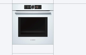 Духовой шкаф с СВЧ и паром Bosch HNG6764W6