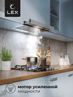 Встраиваемая кухонная вытяжка Lex HONVER 2M 600 INOX