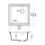 Мойка Omoikiri Yoru 42-U Side-WH