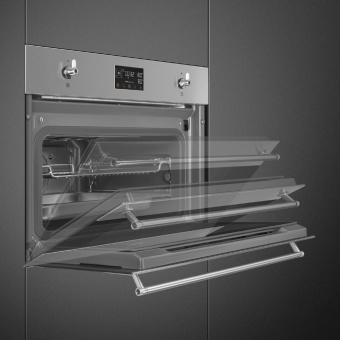 Духовой шкаф с пароваркой Smeg SO4302S3X