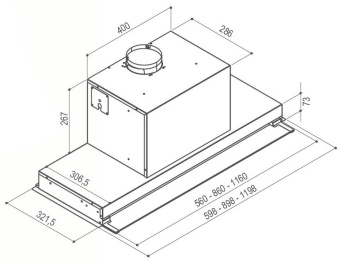 Встраиваемая вытяжка Faber ILMA X A90 110.0456.294