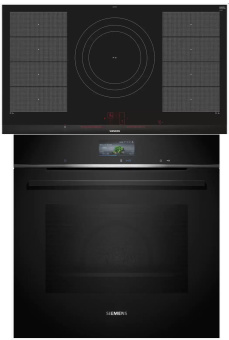 Комплект варочная панель Siemens EX975LVC1E + духовой шкаф Siemens HB776G3B1 – Встраиваемая техника для кухни