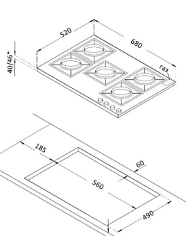 Варочная панель Korting HGG 7835 CTW
