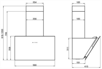 Вытяжка Elikor Антрацит 60П-650-Е3Д