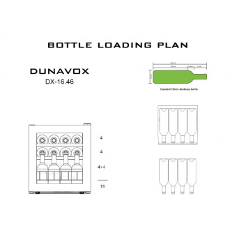 Встраиваемый винный шкаф Dunavox DX-16.46K