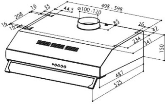 Вытяжка Faber 741 PB X A60 300.0557.515