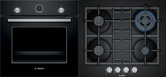 Комплект встраиваемой техники Bosch HBFS10BB0R + PNH6B6B90