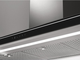 Вытяжка Falmec Silence LUMINA NRS 120 inox vetro nero (800)