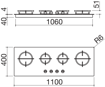 Варочная панель Barazza 1PMD104