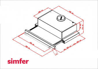 Встраиваемая вытяжка Simfer 6001W