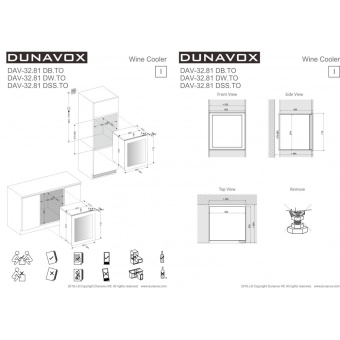 Винный шкаф Dunavox DAV-32.81DB.TO