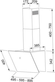 Вытяжка Franke FVT 905 BK A