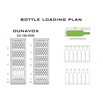 Винный шкаф Dunavox DX-198.450K