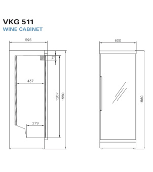 Винный шкаф Vestfrost Solutions VKG 511 S