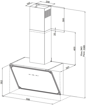Вытяжка Korting KHC 69059 RGB