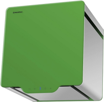 Вытяжка Maunfeld BOX QUADRO 40 нержавейка/зелёное стекло
