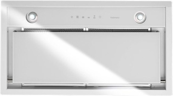 Вытяжка Falmec Design GRUPPO INCASSO MURANO 70 inox vetro bianco (800)