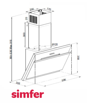 Вытяжка Simfer 8651SM
