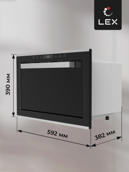 Встраиваемая микроволновая печь LEX BIMO 25.03 IX