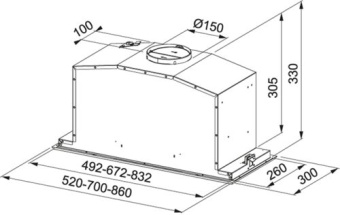 Вытяжка Franke FBI 537 XS/WH
