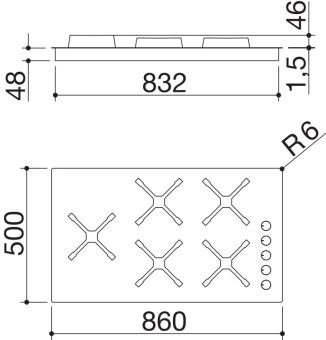 Варочная панель Barazza 1PSPF95