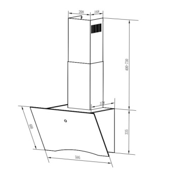 Вытяжка Weissgauff Assy 60 TC BL
