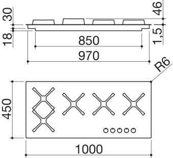 Варочная панель Barazza 1PSPF105