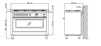 Варочный центр Lofra PG126GVGT/2Ci