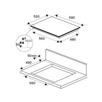 Варочная панель Bertazzoni Modern P603IC1B2NEE