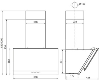 Вытяжка Elikor Рубин Ceramics S4 60П-700-Э4Д