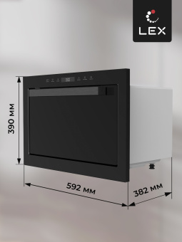 Встраиваемая микроволновая печь LEX BIMO 25.03 BL