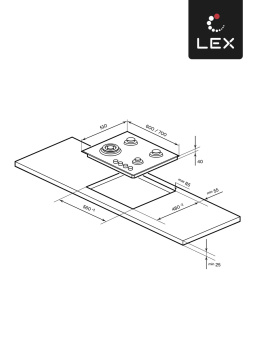 Варочная панель LEX GVG 643A BBL