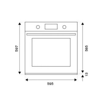 Духовой шкаф Bertazzoni Modern F6011MODPTN черный