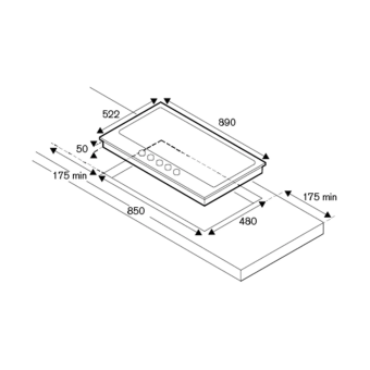 Варочная панель Bertazzoni Modern P905CMODGNE