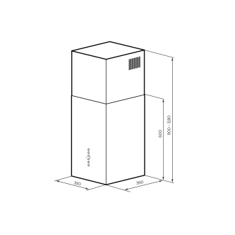 Вытяжка LEX MONO 400 INOX