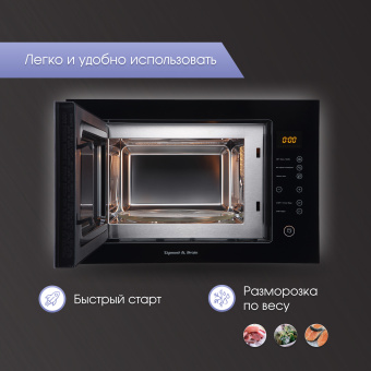 Встраиваемая микроволновая печь Zigmund & Shtain BMO 15.252 B