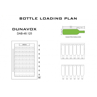 Винный шкаф Dunavox DAB-48.125B