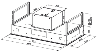Встраиваемая вытяжка Faber HEAVEN GLASS 2.0 WH A90
