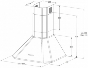 Вытяжка Korting KHC 9839 X