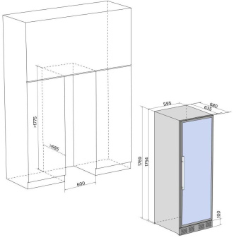 Винный шкаф Libhof Sommelier SOD-160 Silver
