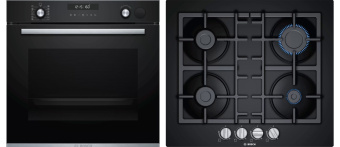 Комплект встраиваемой техники Bosch HRG2382S1 + PNH6B6B90