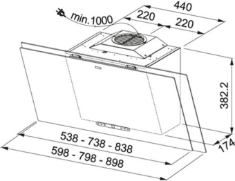 Вытяжка Franke FMA 2.0 807 BK/GR 330.0549.980