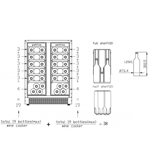 Винный шкаф Vestfrost Solutions W 38
