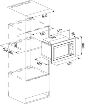 Встраиваемая микроволновая печь Franke FMW 20 SMP G XS 131.0574.627