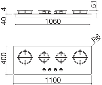 Варочная панель Barazza 1PMD104N