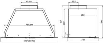 Вытяжка Elikor Flat 52П-650-К3Д