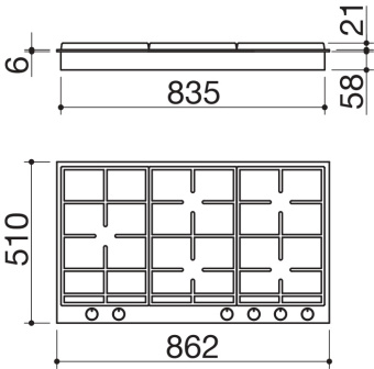 Варочная панель Barazza 1PBF95