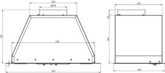 Вытяжка Elikor BF5634Q0, хром