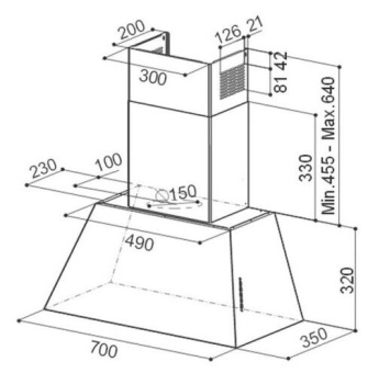 Вытяжка Faber Chloe EV8P CG Matt A70 110.0459.033