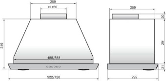 Вытяжка Elikor 52П-1000-Э4Д